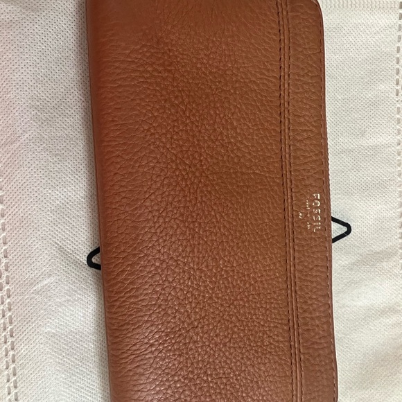 Fossil Brown Pebble leather wallet - Picture 2 of 8